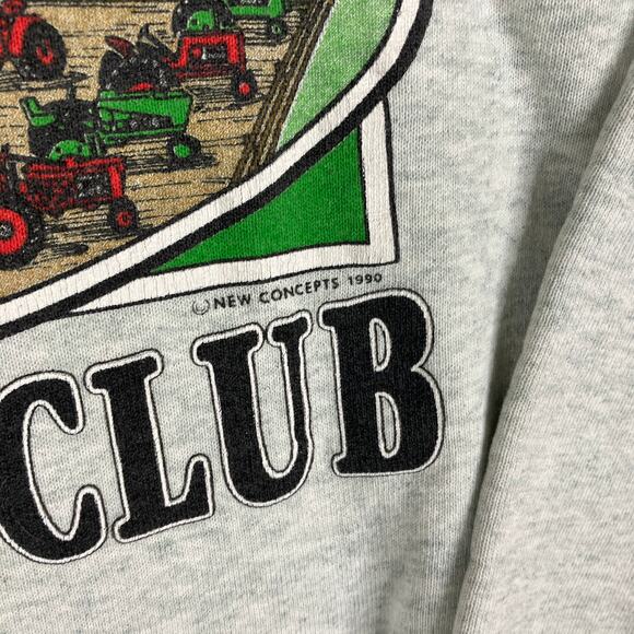 Fruit of the Loom Mens Sweatshirt L Gray I Belong to a Country Club Farm Graphic - Picture 4 of 8
